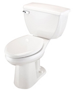 Gerber 21-319 Ultra Flush ErgoHeight Elongated Two Piece Pressure-Assist Toilet with BedPan Cleansing Rim - 12-inch Rough-In