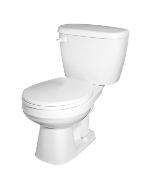 Gerber 21-402 Maxwell Round-Front Two Piece Gravity Fed Toilet - 12-inch Rough-In
