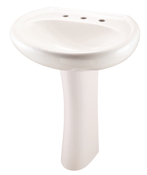 Gerber - MAXWELL 12-518 LAVATORY FAUCET W/29-842 PED WHT