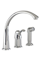 Gerber 40-162 Allerton Single Handle Kitchen Faucet with Side Spray, Chrome Finish