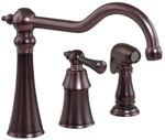 Gerber 40-183-RB Brianne Kitchen Faucet, Spray, (Oil Rubbed Bronze)