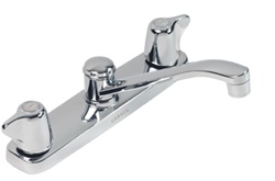 Gerber 42-123 Maxwell® Two Handle Kitchen Faucet with Metal Lever Handles and 8 inch Swing Spout