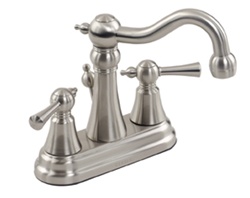 Gerber 43-231-BN Brianne™ 4 inch CenterTwo Handle Lavatory Faucet with Traditional Styling, Brushed Nickel