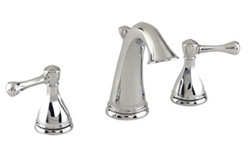 Gerber 43-350 350 Series Abigail™ Two Handle Mini-Widespread Lavatory Faucet, Chrome Finish,  4-8 in. Centers with Brass Pop-Up Drain