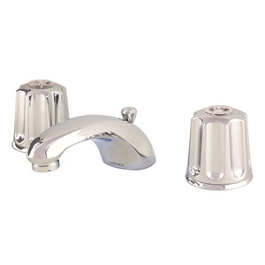 Gerber 07-43-071 Classics 2H Lavatory Faucet w/ Metal Fluted Handles & Metal Pop-Up Drain 1.2gpm Chrome