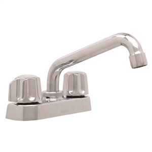 Gerber 07-49-244 Classics Two Metal Fluted Handle Laundry Faucet with 6 Inch Swing Spout Chrome