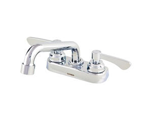 Gerber C4-445-42 Commercial 2H Centerset Lavatory Faucet w/ Grid Strainer & Plug 0.5gpm Chrome