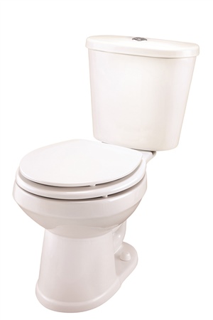 Gerber DF-21-104 Maxwell Dual Flush Round Front Two-Piece Toilet - 14-inch Rough-In