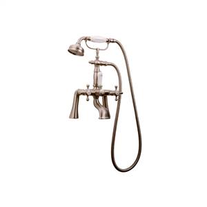 Graff - G-3890-C2-SN - Canterbury Collection Exposed Deck-Mounted Tub Filler with Handshower Set