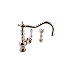 Graff - G-4235-LC3-PN - Canterbury Collection Canterbury Collection Kitchen Faucet with Side Spray