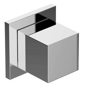 Graff G-8098-SH1-PC-T M-Series Square Stop/Volume Control Trim Plate and Handle , Polished Chrome