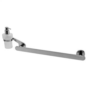 Graff G-9211-SN - Towel Bar & Soap/Lotion Dispenser, Steelnox (Satin Nickel)