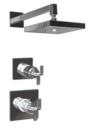 Graff - GC3.0-C9S-PC-T - Immersion Contemporary Square Thermostatic Set- Trim Only