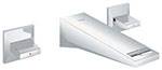 Grohe 20347000 - Allure Brilliant 2hdl basin 3-h wall US