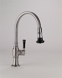 Jaclo 1272 Right Handle Single Lever Pull Off Spray Faucet with Swivel Spout