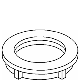 Kohler 1035348-BC - Brite Chrome Drain Flange Nut