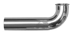 1-1/2" - 17 Gauge Chrome Flanged Waste Arm
