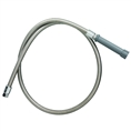 T&S Brass B-0048-H Hose, 48" Flexible Stainless Steel (Gray Handle)