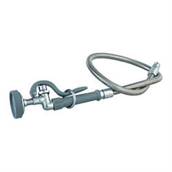 T&S Brass - B-0100 - Spray Valve (B-0107) with 44-inch Flexible Stainless Steel Hose (B-0044-H)