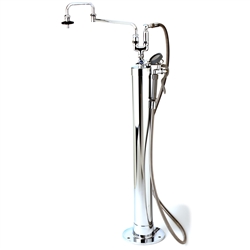 T&S Brass - B-0182 - Kettle Kaddy, 18-inch Double Joint Nozzle, Spray Valve & 104-inch Hose, Hot & Cold Controls