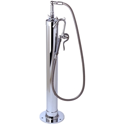 T&S Brass - B-0187 - Kettle Kaddy, Hook Nozzle with Flexible Hose, Hot and Cold Controls