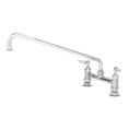 T&S Brass B-0220-M Double Pantry Faucet, Deck Mount, 8" Centers, 18" Swing Nozzle (065X) (Qty. 6)