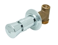 T&S Brass B-1029-1 Concealed Straight Valve, Slow Self Closing, Vandal Resistant, Cold Index