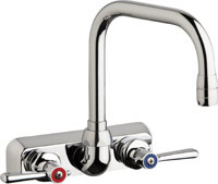 Chicago Faucets W4W-DB6AE35-369AB - 4" Wall Mount Washboard Sink Faucet