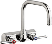 Chicago Faucets W4W-DB6AE35-369ABCP - 4" Wall Mount Washboard Sink Faucet