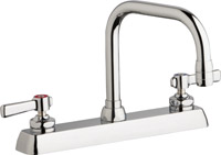 Chicago Faucets W8D-DB6AE35-369ABCP - 8" Deck Mount Washboard Sink Faucet