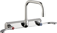 Chicago Faucets W8W-DB6AE35-317ABCP - 8" Wall Mount Washboard Sink Faucet