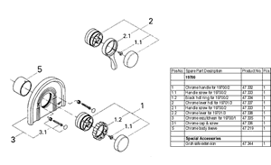 Grohe 19 700 Shower Parts - 19700 smallparts
