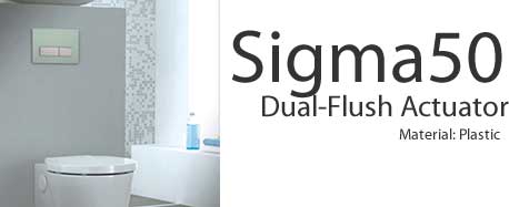 Geberit Sigma50 Dual Flush Actuators