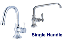 Single Handle, Single Hole Mounted Bar Faucets