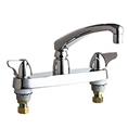 Chicago Faucets - 1100-ABCP - 8-inch Center Deck Mounted Sink Faucet