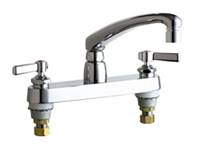 Chicago Faucets - 1100-E2805-5-369CP Hot and Cold Water Sink Faucet
