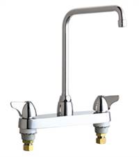 Chicago Faucets - 1100-HA8ABCP - 8-inch Center Deck Mounted Sink Faucet