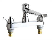 Chicago Faucets - 1100-L5VBCP - Service 8-inch Center Deck Mounted Sink Faucet