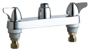 Chicago Faucets - 1100-LESAB - 8-inch Center Deck Mounted Sink Faucet