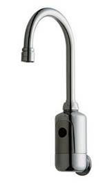 Chicago Faucets 116.104.AB.1 HyTronic&reg; Gooseneck Wall Mount Lavatory Faucet