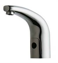 Hytronics - Single Hole Faucet, Deck Mount, Traditional Electronic Lavatory Faucet with Dual Beam Infrared Sensor