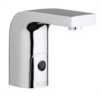 Chicago Faucets 116.750.AB.1 - HyTronic Edge Lavatory Sink Faucet with Dual Beam Infrared Sensor. Edge Electronic Integral Spout. Vandal Proof Non-Aerating Laminar Flow Stream Solidifier. Stainless Steel Hoses Included.