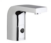 Chicago Faucets 116.768.AB.1 -  HyTronic Edge Lavatory Sink Faucet with Dual Beam Infrared Sensor. Edge Electronic Integral Spout. 0.5 GPM (1.9 L/min) Vandal Proof Non-Aerating Spray. Stainless Steel Hoses Included.