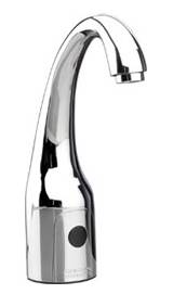 Chicago Faucets 116.769.AB.1 - HyTronic Curve, AC powered, dual supply, concealed integrated mixer with laminar flow device