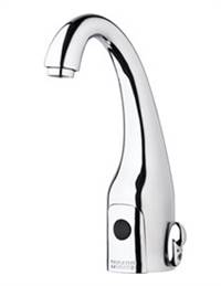 Chicago Faucets 116.777.AB.1 - HyTronic Curve, AC powered, dual supply, user adjustable integrated mixer