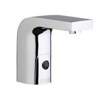 Chicago Faucets 116.850.AB.1 -  HyTronic Edge Lavatory Sink Faucet with Dual Beam Infrared Sensor. Edge Electronic Integral Spout. Vandal Proof Non-Aerating Laminar Flow Stream Solidifier. Stainless Steel Hoses Included.