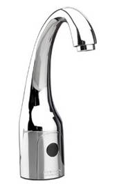 Chicago Faucets 116.869.AB.1 - HyTronic Curve, DC powered, dual supply, concealed integrated mixer with laminar flow device
