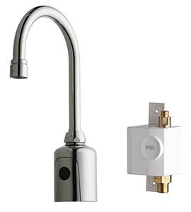 Chicago Faucets 116.933.AB.1 - HyTronic Gooseneck Sink Faucet with Dual Beam Infrared Sensor