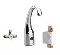Chicago Faucets 116.969.AB.1 - HyTronic Curve, SSPS, single supply with external mechanical mixer and laminar flow device