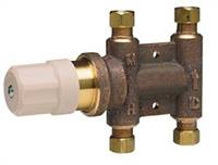 Chicago Faucets 121-NF Thermostatic Mixing Valve with Standard 3/8 inch compression inlet and outlet connections